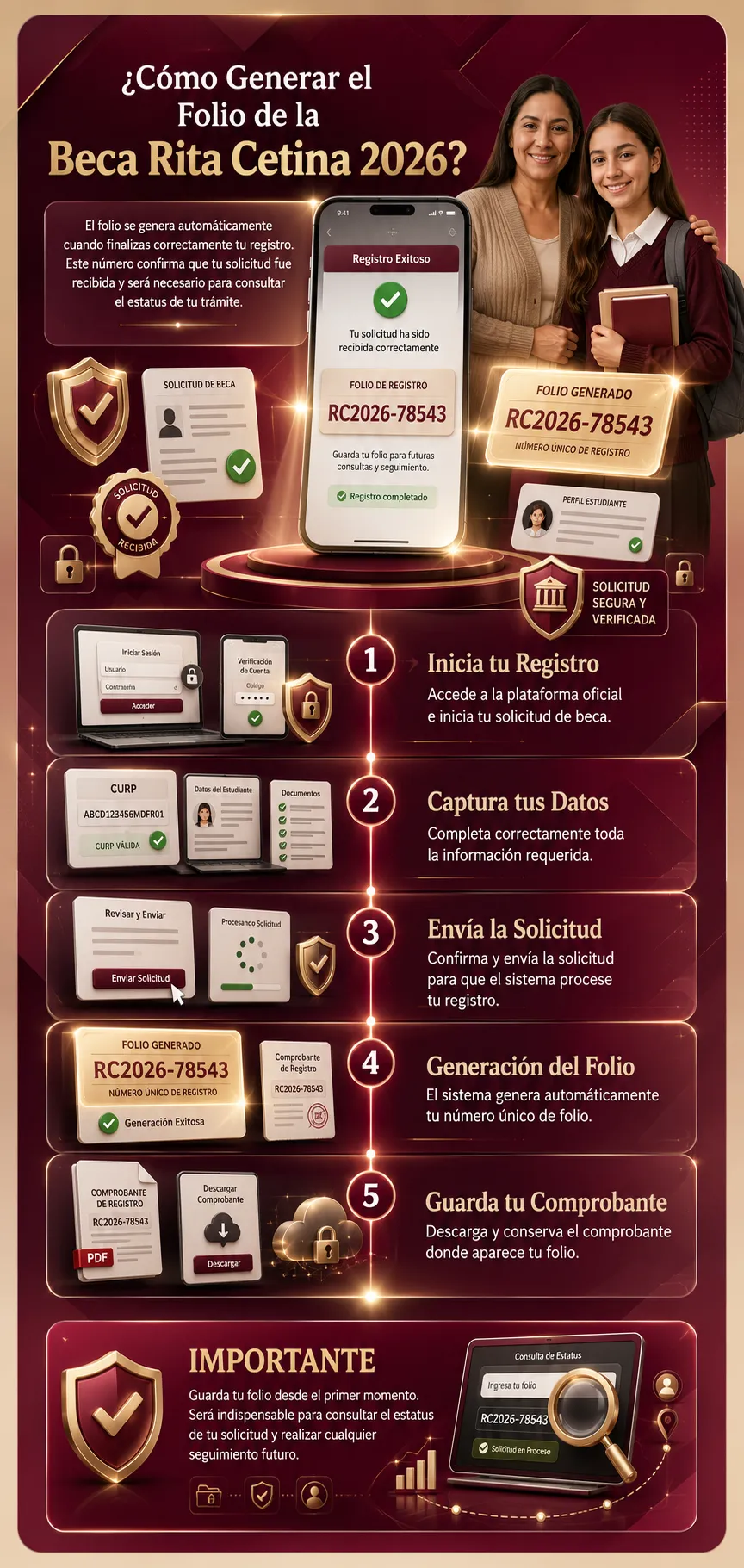 Cómo generar el folio