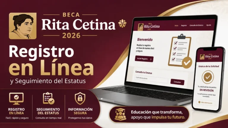 Registro Beca Rita Cetina 2026 en Línea y Seguimiento del Estatus